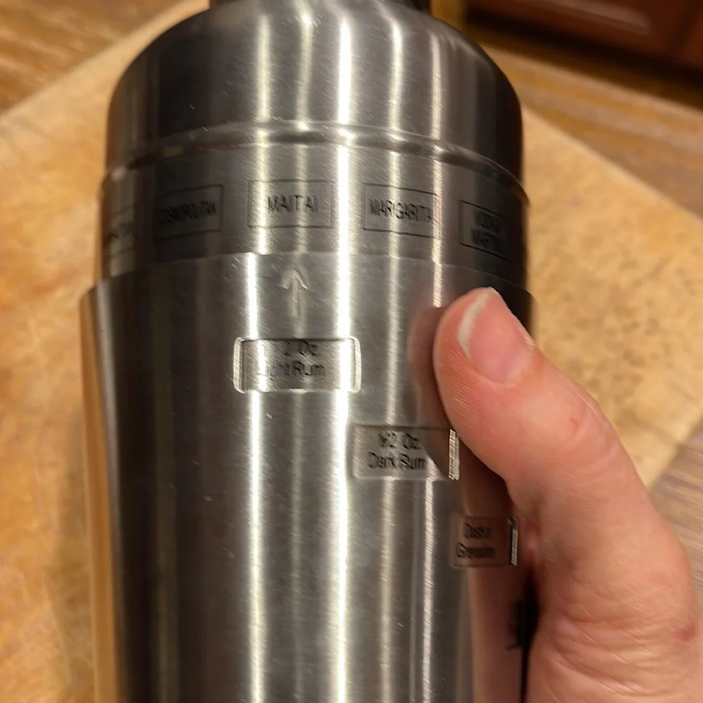 Restoration Hardware Cocktail Shaker with Dial Drink Recipes
